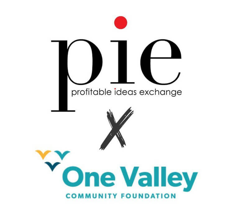 PIE and One Valley Community Foundation logos