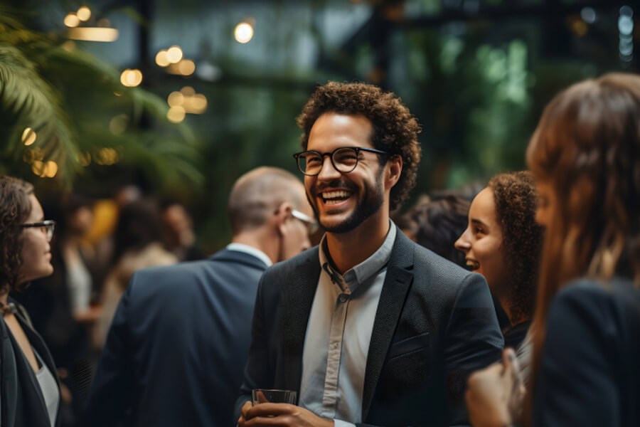 Executive at a PIE-powered executive dinner event